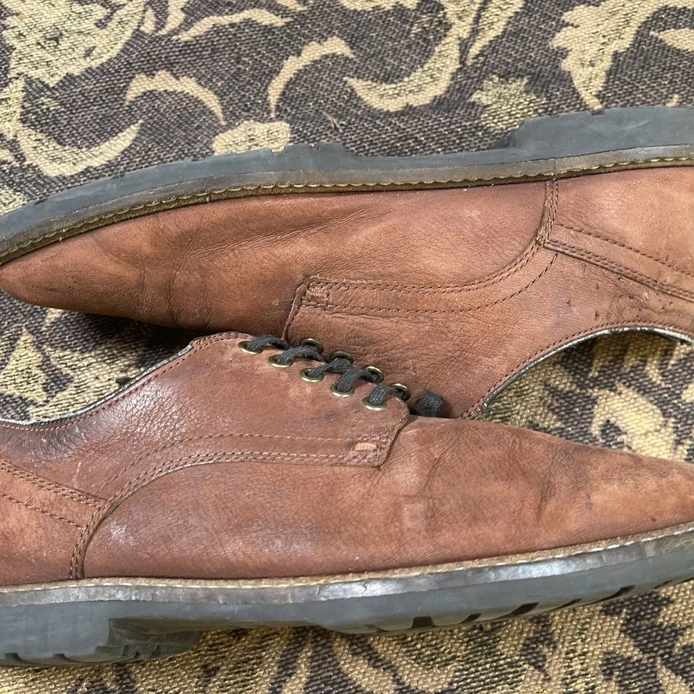 Cole Haan Nathan Plain Toe Men's Size 9 Oxford Casual Shoes Suede Leather C30634